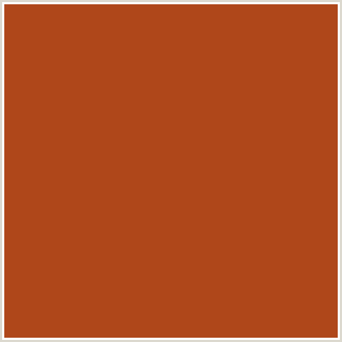 AF471A Hex Color Image (FIERY ORANGE, RED ORANGE)