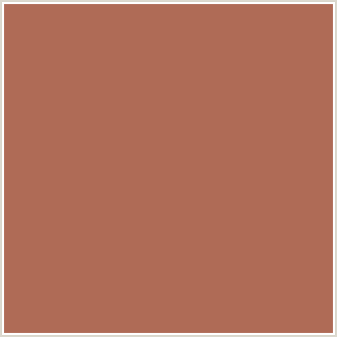 AF6B56 Hex Color Image (RED ORANGE, SANTA FE)