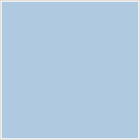 AFCAE0 Hex Color Image (BLUE, PERIWINKLE GRAY)