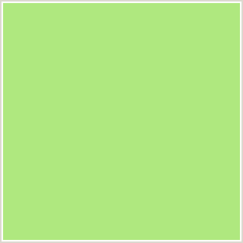AFE87F Hex Color Image (GREEN, YELLOW GREEN)