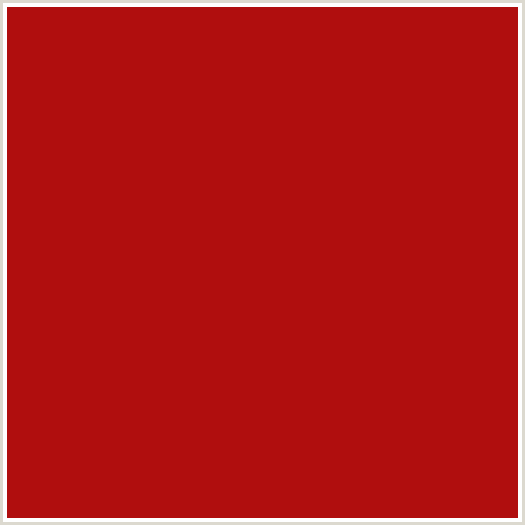 B00E0E Hex Color Image (RED, TABASCO)