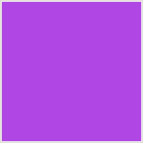 B047E5 Hex Color Image (MEDIUM PURPLE, PURPLE, VIOLET)