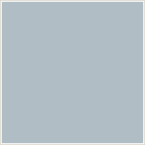 B0BDC5 Hex Color Image (BLUE, TOWER GRAY)