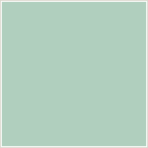 B0CFBE Hex Color Image (GREEN BLUE, GUM LEAF)