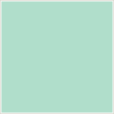 B0DECB Hex Color Image (FRINGY FLOWER, GREEN BLUE)