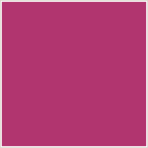 B1356F Hex Color Image (DEEP PINK, FUCHSIA, FUSCHIA, HOT PINK, MAGENTA, ROYAL HEATH)