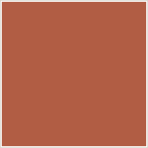 B15D44 Hex Color Image (BROWN RUST, RED ORANGE)
