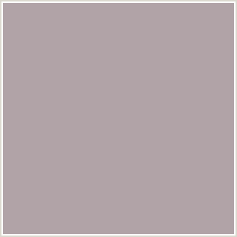 B1A3A7 Hex Color Image (DUSTY GRAY, RED)