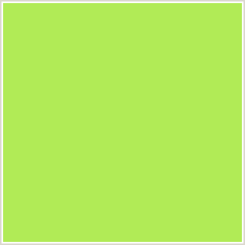 B1EB56 Hex Color Image (CONIFER, GREEN YELLOW)