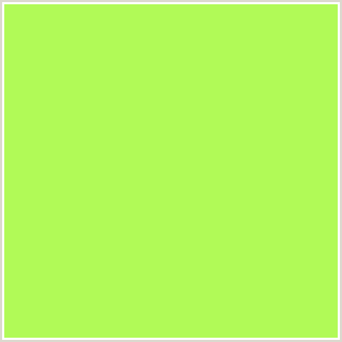 B1FA57 Hex Color Image (GREEN YELLOW)