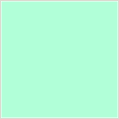 B1FFD8 Hex Color Image (AERO BLUE, GREEN BLUE, MINT)