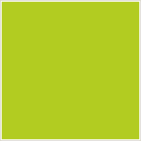 B2CC21 Hex Color Image (KEY LIME PIE, YELLOW GREEN)
