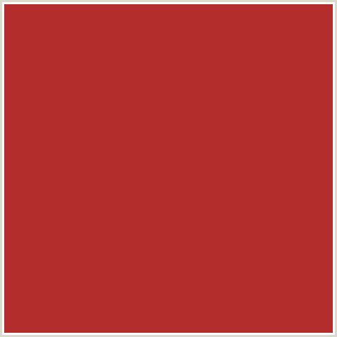 B32D2D Hex Color Image (RED, TALL POPPY)
