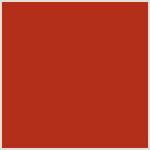 B32F1A Hex Color Image (RED, THUNDERBIRD)