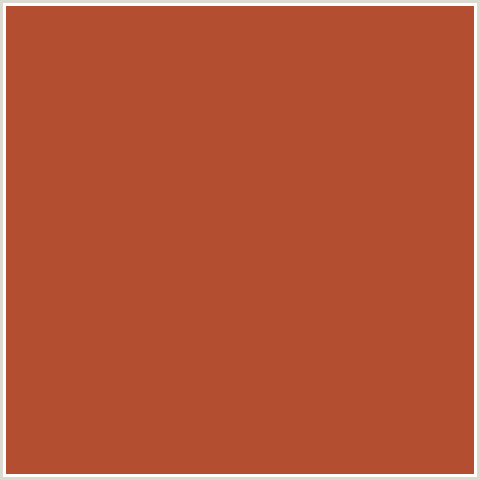 B34F30 Hex Color Image (RED ORANGE, TUSCANY)