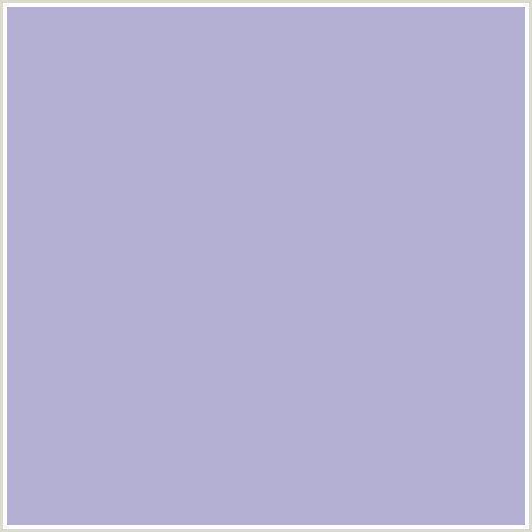 B3B0D4 Hex Color Image (BLUE, LOGAN)