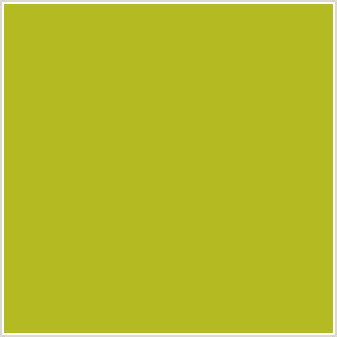 B4BA22 Hex Color Image (KEY LIME PIE, YELLOW GREEN)