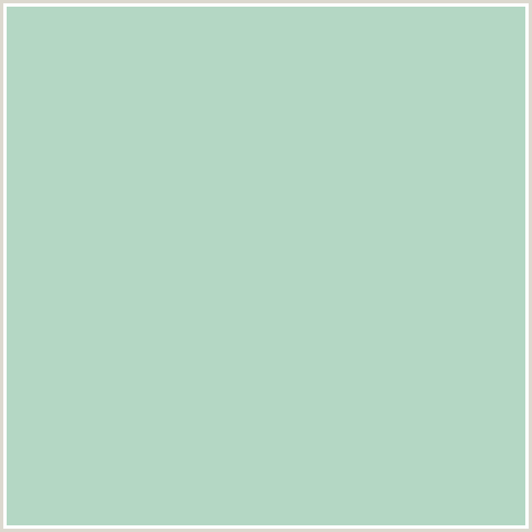 B4D7C4 Hex Color Image (GREEN BLUE, GUM LEAF)