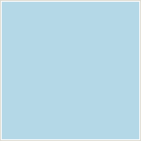 B4D8E7 Hex Color Image (BABY BLUE, LIGHT BLUE, POWDER BLUE)