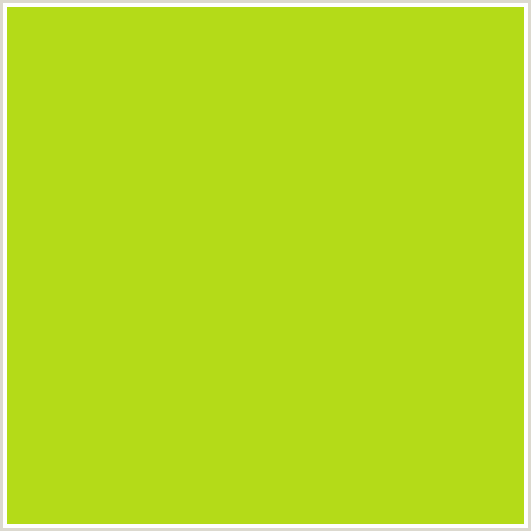 B4DB18 Hex Color Image (GREEN YELLOW, INCH WORM)