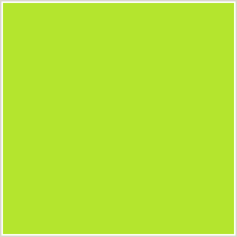 B4E52E Hex Color Image (GREEN YELLOW, PEAR)