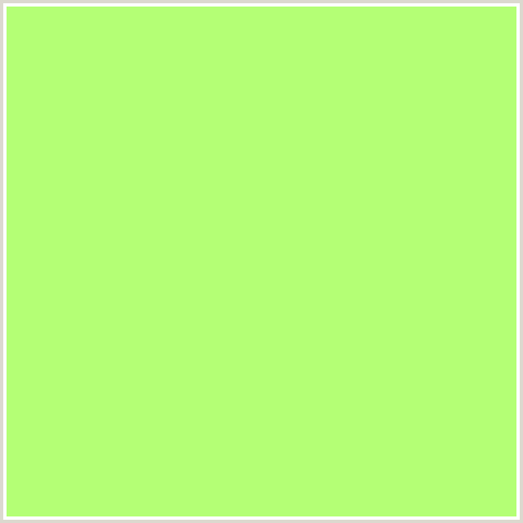 B4FF75 Hex Color Image (GREEN, MINT GREEN)