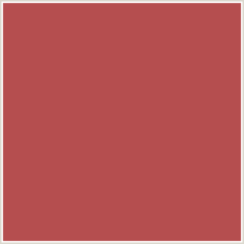 B54E4F Hex Color Image (CHESTNUT, RED)