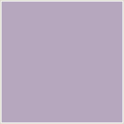 B5A7C0 Hex Color Image (LONDON HUE, VIOLET BLUE)