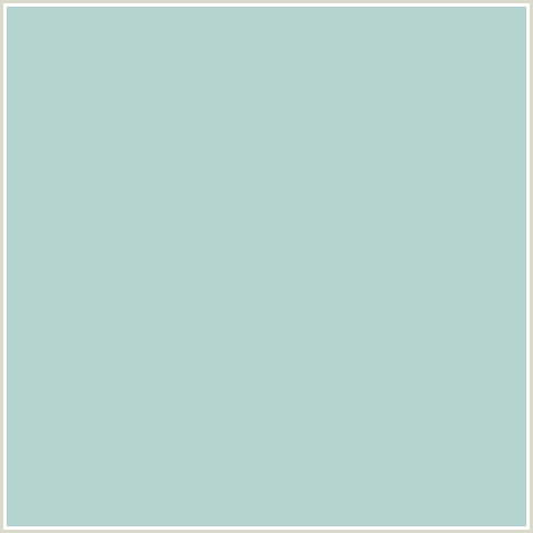 B5D3CE Hex Color Image (BLUE GREEN, JET STREAM)