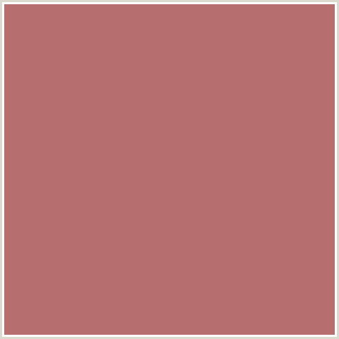 B66E6E Hex Color Image (RED, TURKISH ROSE)