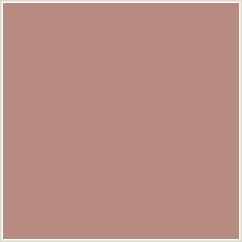 B68B81 Hex Color Image (BRANDY ROSE, RED ORANGE)