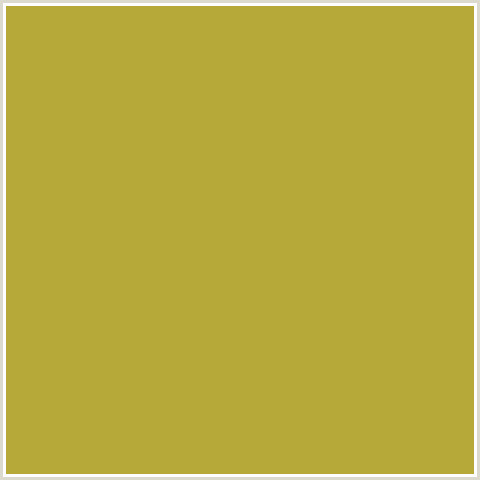 B6A93A Hex Color Image (ROTI, YELLOW)