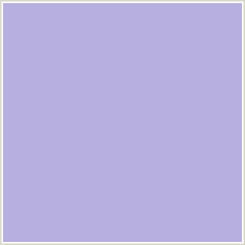 B6AFDF Hex Color Image (BLUE, COLD PURPLE)