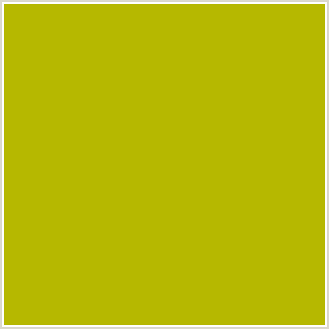 B6B800 Hex Color Image (BUDDHA GOLD, YELLOW GREEN)