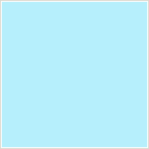 B6EFFC Hex Color Image (BABY BLUE, FRENCH PASS, LIGHT BLUE)