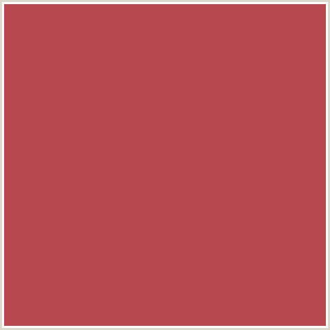 B7484F Hex Color Image (CHESTNUT, RED)