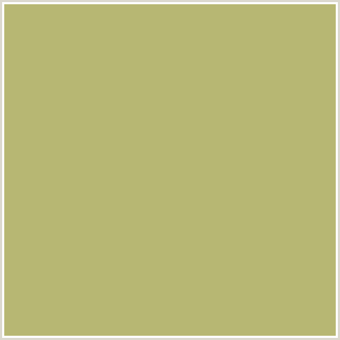 B7B773 Hex Color Image (GIMBLET, YELLOW GREEN)