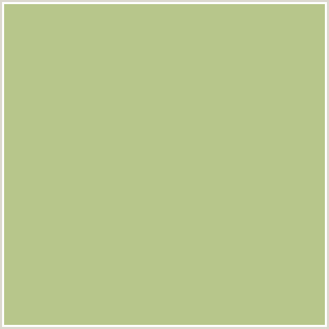 B7C68B Hex Color Image (GREEN YELLOW, PINE GLADE)