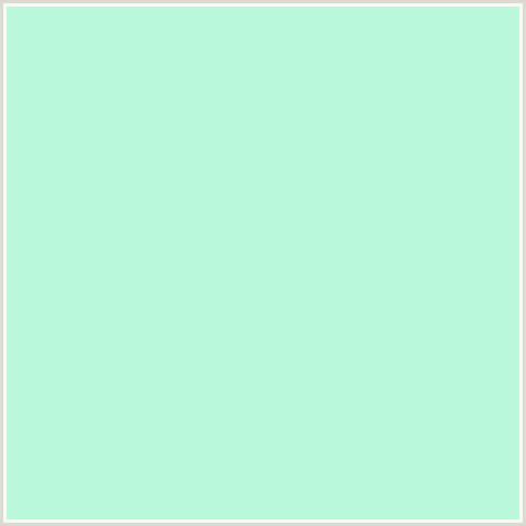 B7F9D9 Hex Color Image (GREEN BLUE, ICE COLD, MINT)