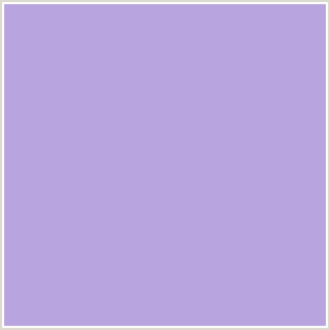 B8A4DE Hex Color Image (BLUE VIOLET, COLD PURPLE)