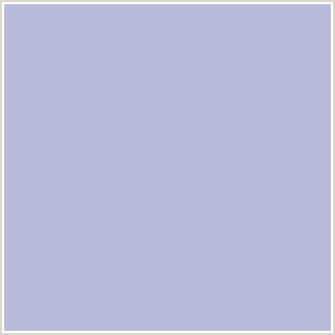 B8BADB Hex Color Image (BLUE, PIGEON POST)