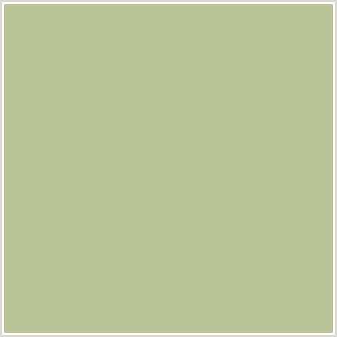 B8C495 Hex Color Image (GREEN YELLOW, SWAMP GREEN)