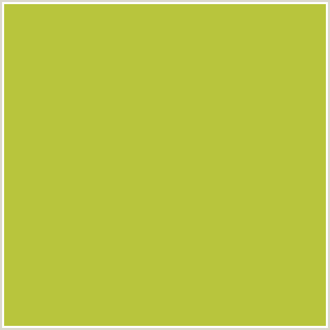 B8C53D Hex Color Image (EARLS GREEN, YELLOW GREEN)