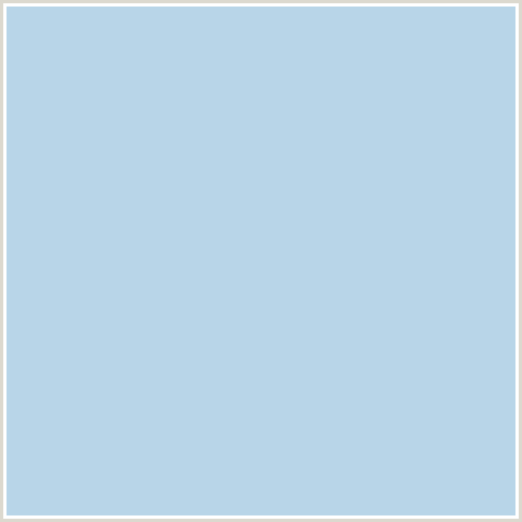 B8D5E8 Hex Color Image (BLUE, SPINDLE)
