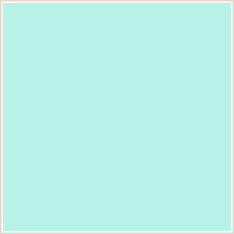 B8F2E6 Hex Color Image (BLUE GREEN, MINT TULIP)