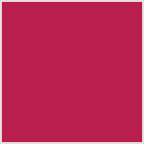 B91F4E Hex Color Image (MAROON FLUSH, RED)