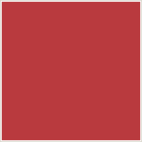 B93A3E Hex Color Image (MEDIUM CARMINE, RED)