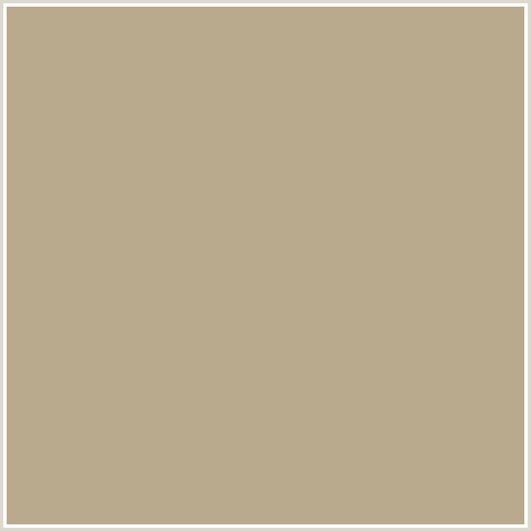 B9AA8E Hex Color Image (HEATHERED GRAY, ORANGE)