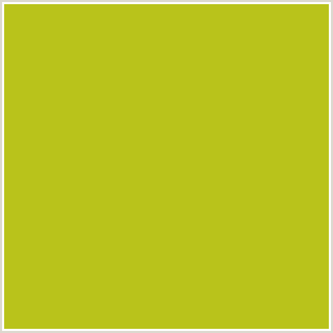 B9C31B Hex Color Image (KEY LIME PIE, YELLOW GREEN)
