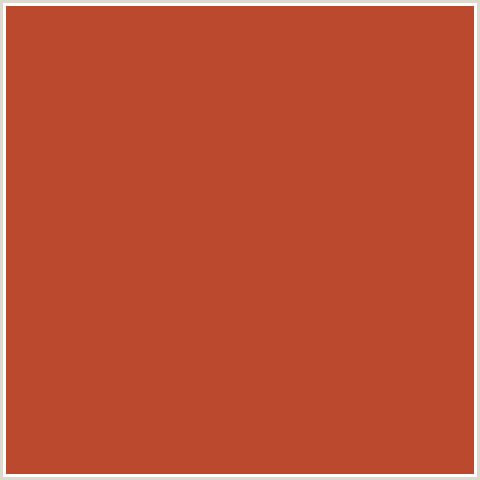 BA492D Hex Color Image (RED ORANGE, TUSCANY)